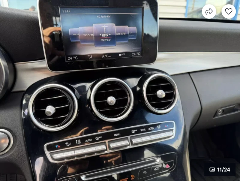 Mercedes-Benz C 300 4MATIC* ПОДГРЕВ* КАМЕРА* КЕЙЛЕС* , снимка 7 - Автомобили и джипове - 52974957