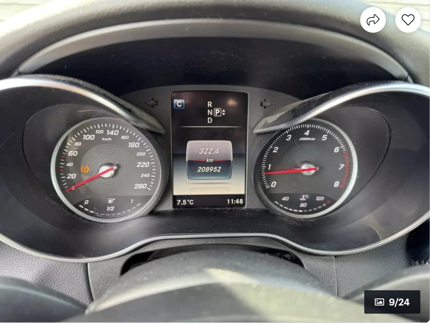 Mercedes-Benz C 300 4MATIC* ПОДГРЕВ* КАМЕРА* КЕЙЛЕС*  - изображение 9