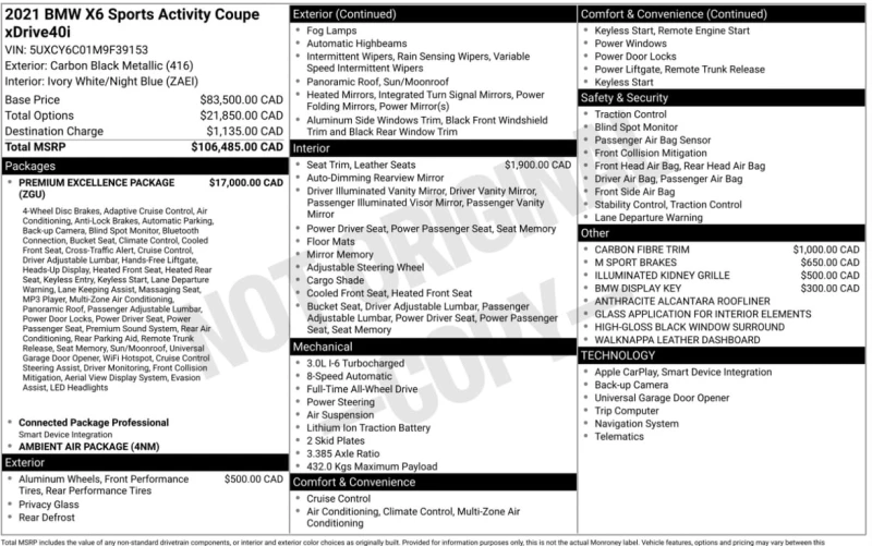 BMW X6 xDrive40i  CARFAX, снимка 12 - Автомобили и джипове - 53151051