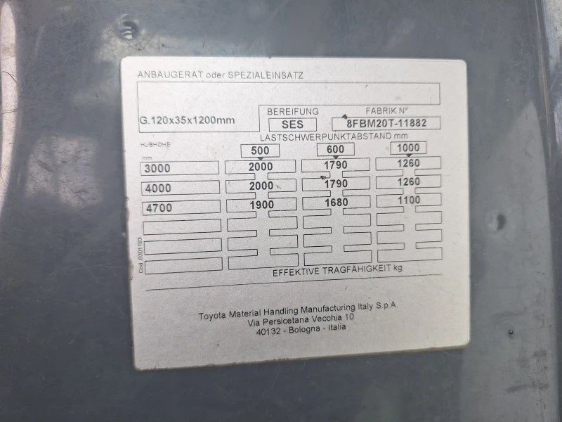 Електрокар Toyota 8FBM20T, снимка 10 - Индустриална техника - 51176950