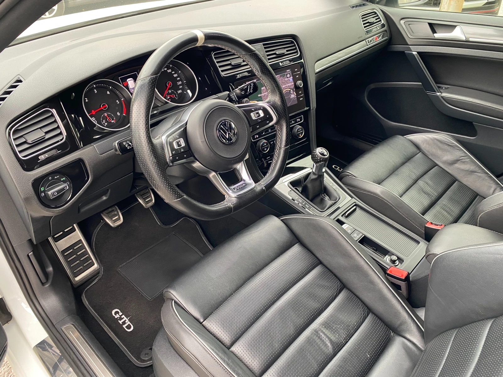 VW Golf 2.0GTD-7.5-FACELIFТ-NAVI-LED-DIST-PDC-КОЖА-6ск-184 - изображение 7