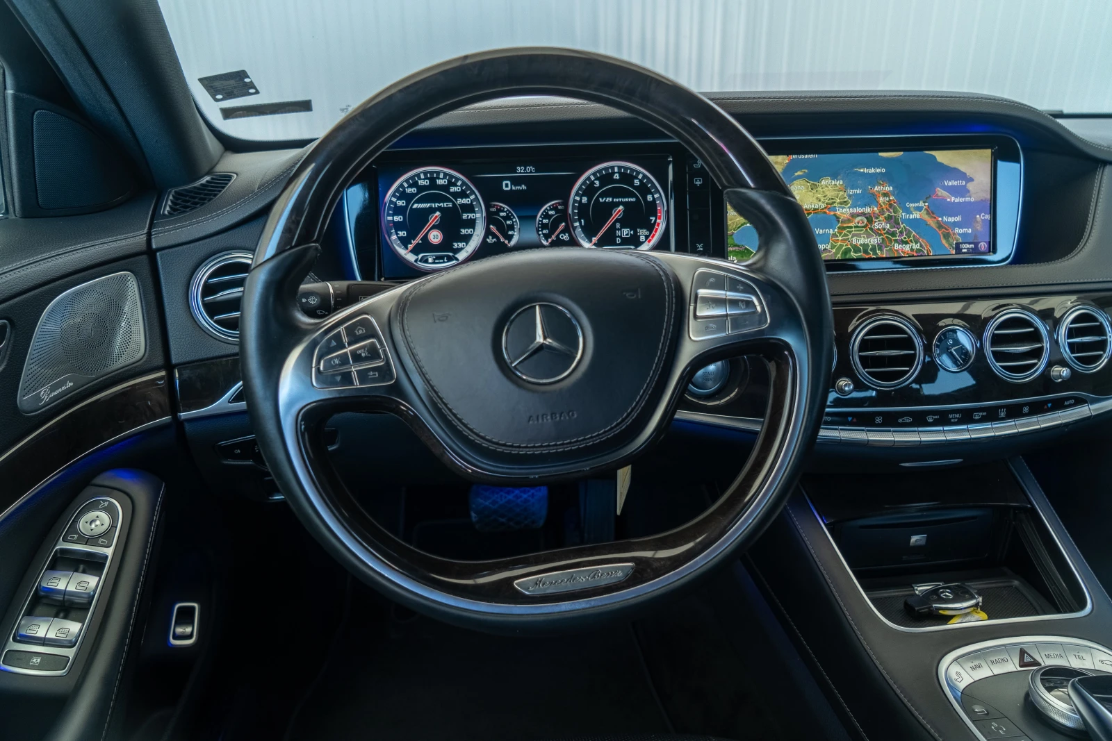 Mercedes-Benz S 550 ����� = 360 = BURMASTER = FULL = ������ = �������� | Mobile.bg � ����������� 11