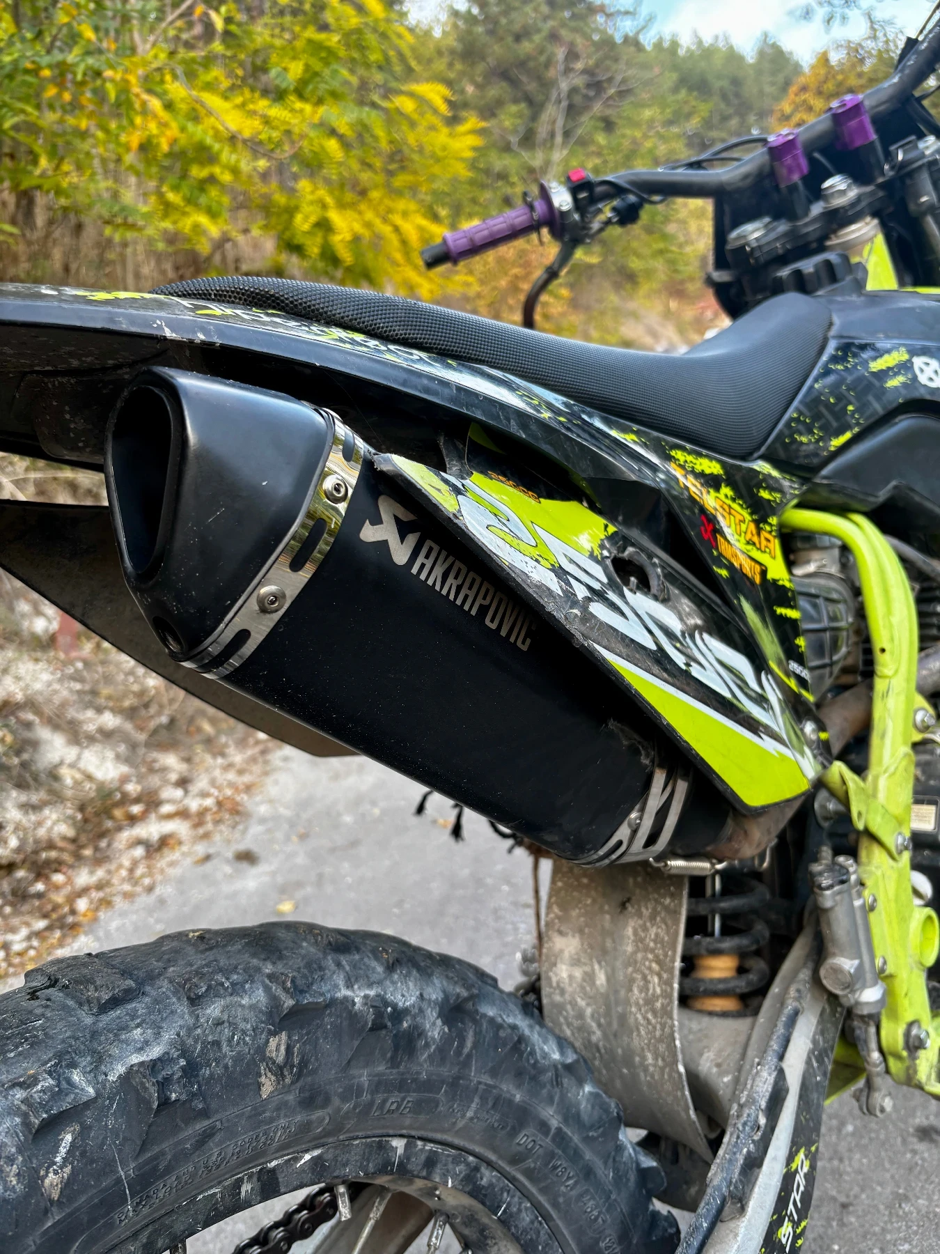 Telstar Enduro Ауспух akrapovic , снимка 6 - Мотоциклети и мототехника - 56658040