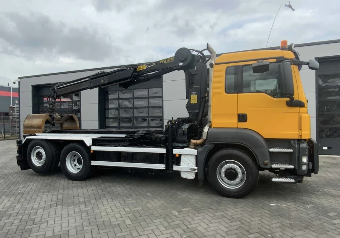 Man Tgs TGS 26.360 6x4 кран PALFINGER КАБЕЛНА система - изображение 3
