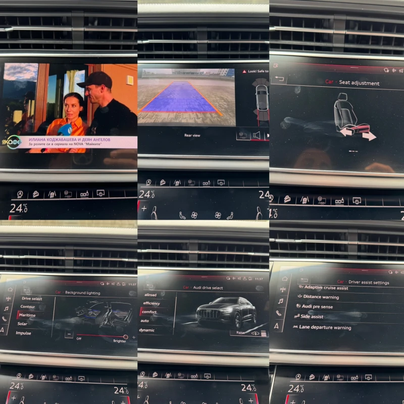 Audi Q8 S-LINE-50TDI-MATRIX-DISTRONIC-TV-KEYGO-КАМЕРА-22КИ, снимка 14 - Автомобили и джипове - 49756149