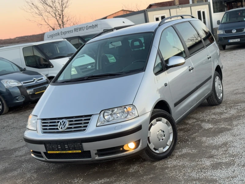 VW Sharan 1.9TDI 131кс 6с 7места ПОДГРЕВ НАВИ КЛИМАТРОНИК , снимка 3 - Автомобили и джипове - 49405638