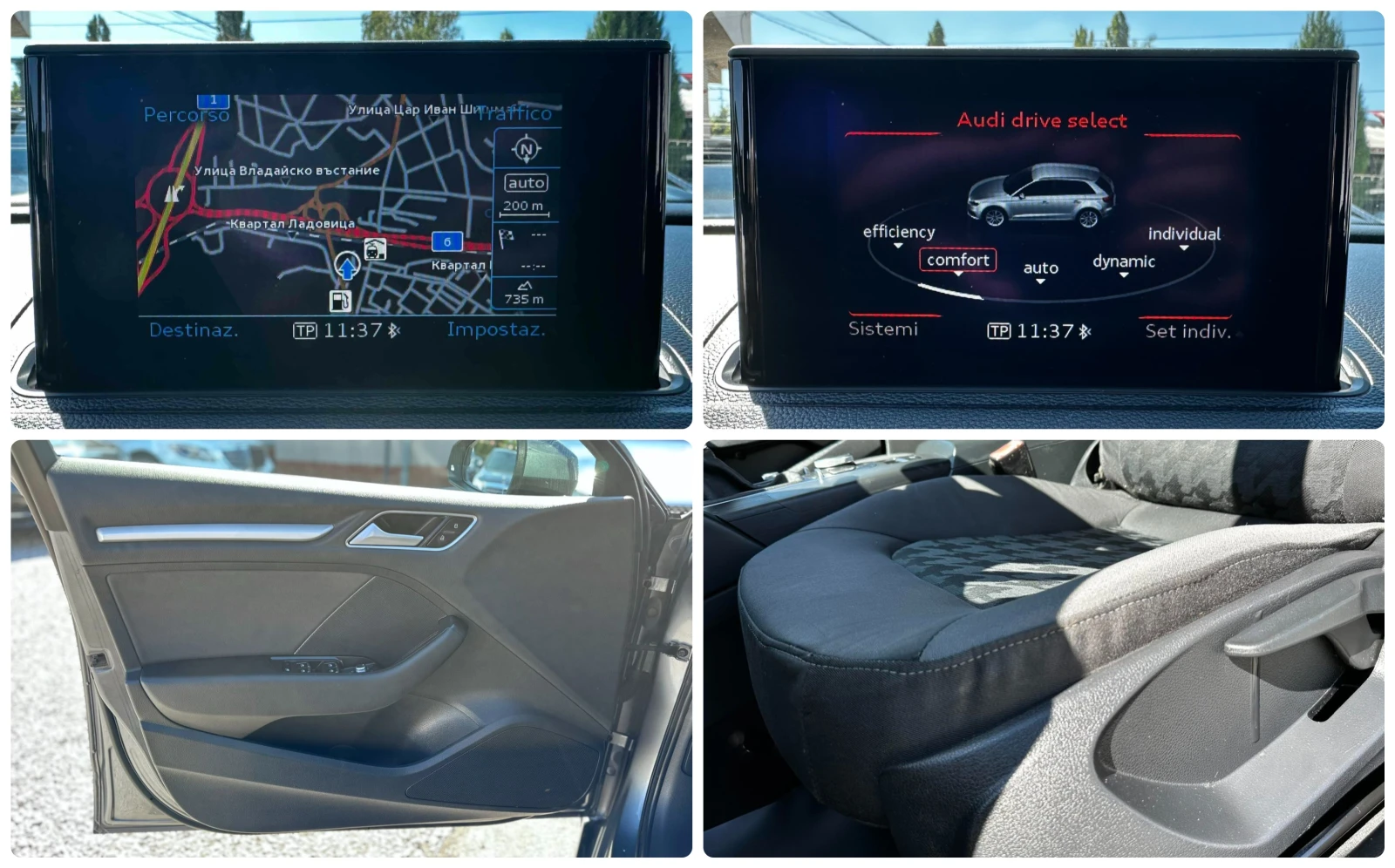 Audi A3 SPORTBACK 1.6TDI 110HP NAVI LED EU6B, снимка 14 - Автомобили и джипове - 56069202