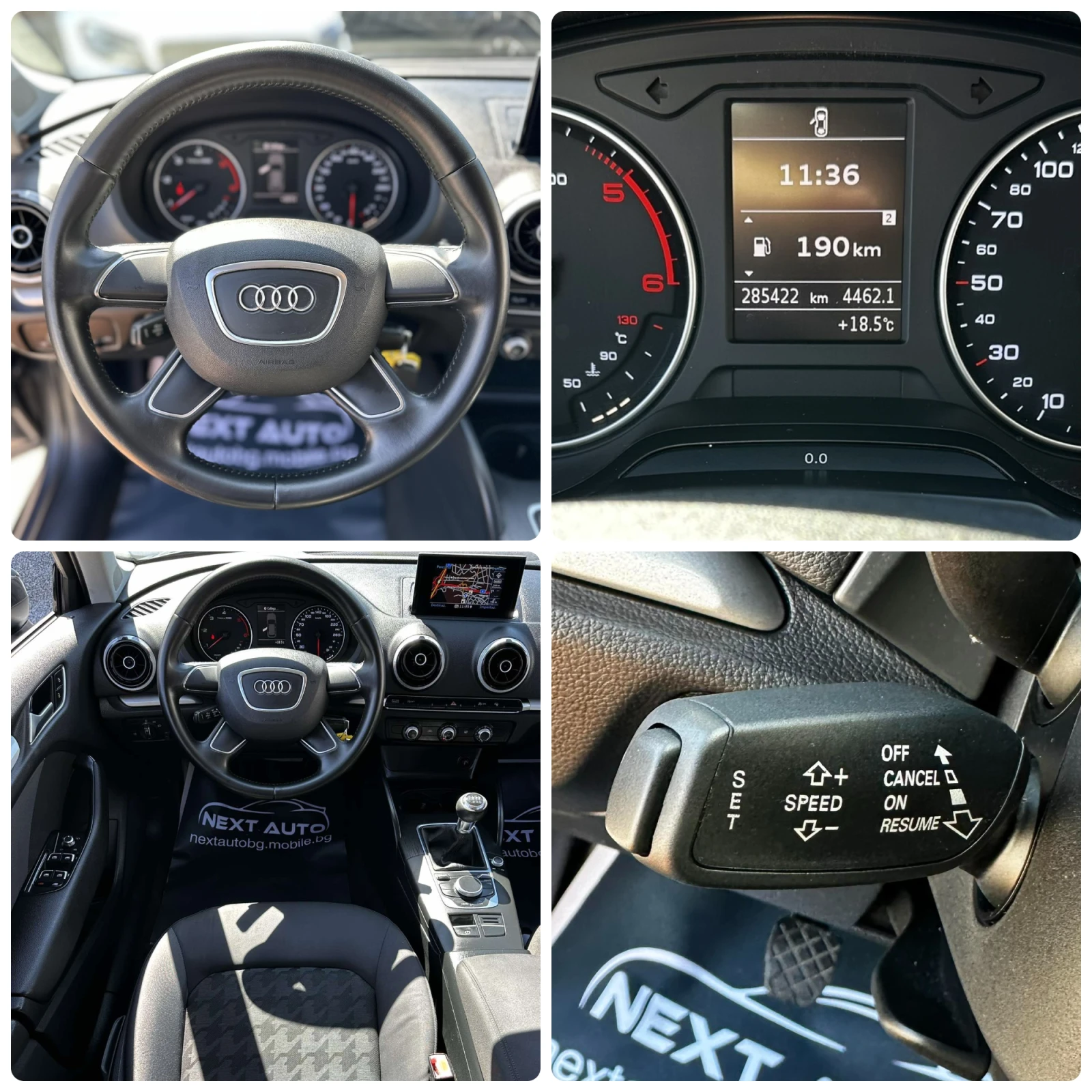 Audi A3 SPORTBACK 1.6TDI 110HP NAVI LED EU6B, снимка 13 - Автомобили и джипове - 56069202