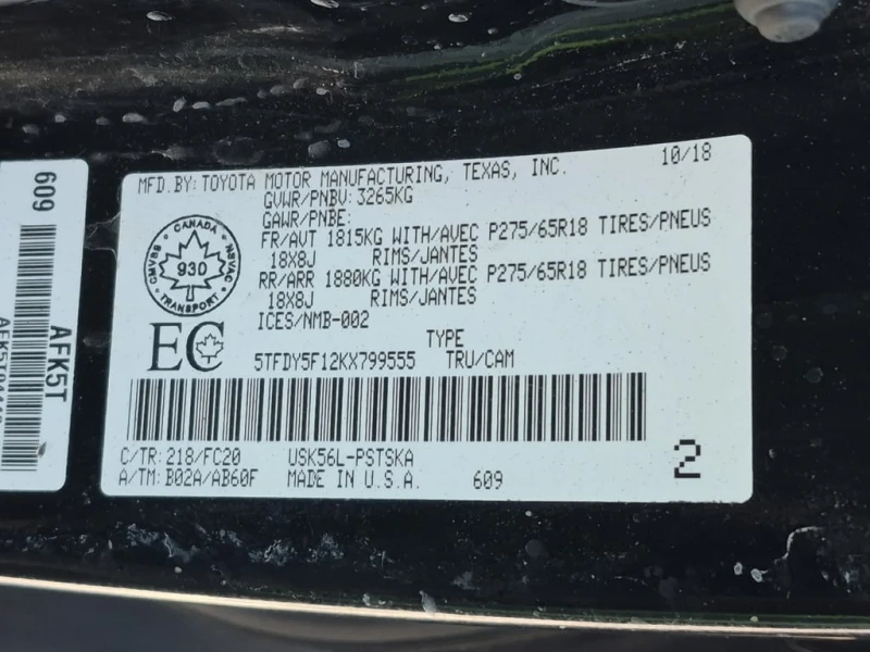 Toyota Tundra * SR5 CREW CAB SHORT BED * CARFAX * , снимка 7 - Автомобили и джипове - 53303821