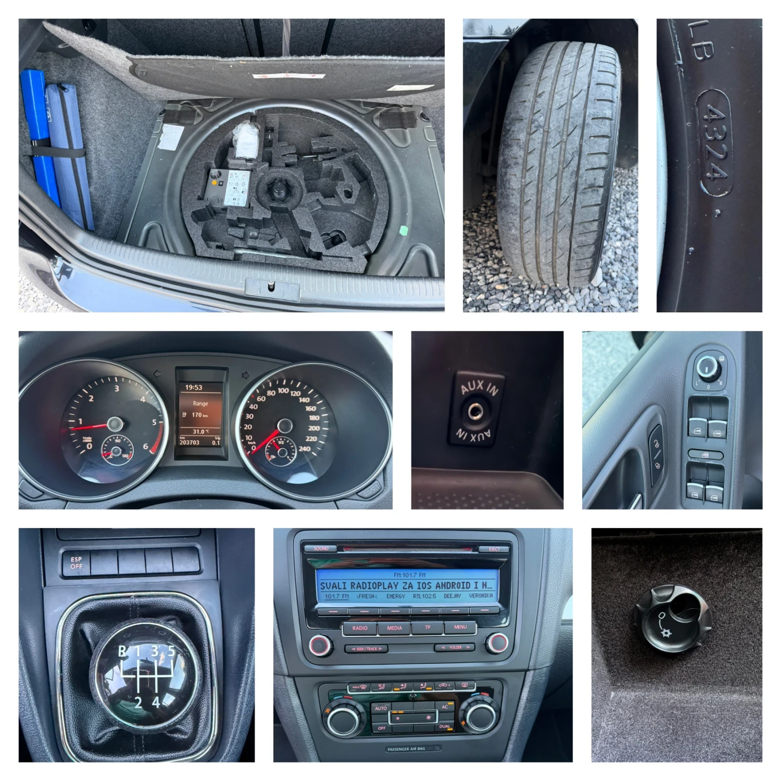 VW Golf VI, 1.6 TDI, Хечбек, ComfortLine, Италия, снимка 17 - Автомобили и джипове - 55342999
