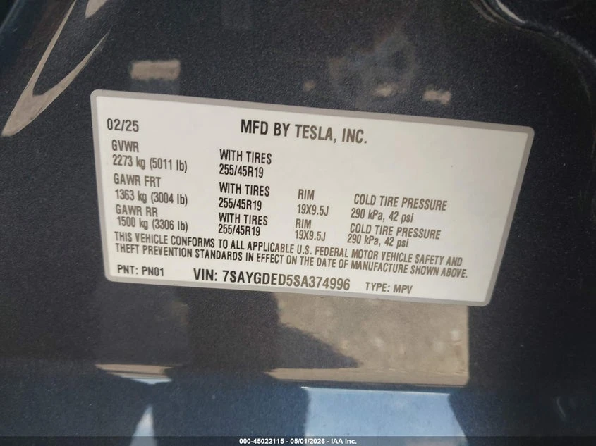 Tesla Model Y Long Range Single Motor Rear-Wheel Drive, снимка 9 - Автомобили и джипове - 54419106