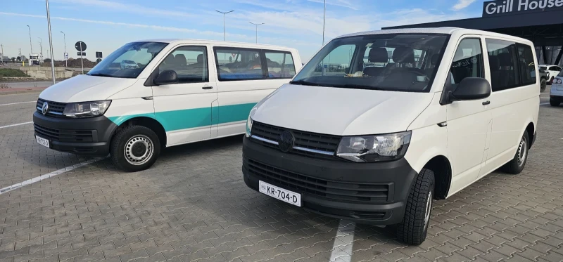 VW Transporter 2 бр. T6 МЕТАН 122 000/133 000 км, снимка 1 - Бусове и автобуси - 47620106