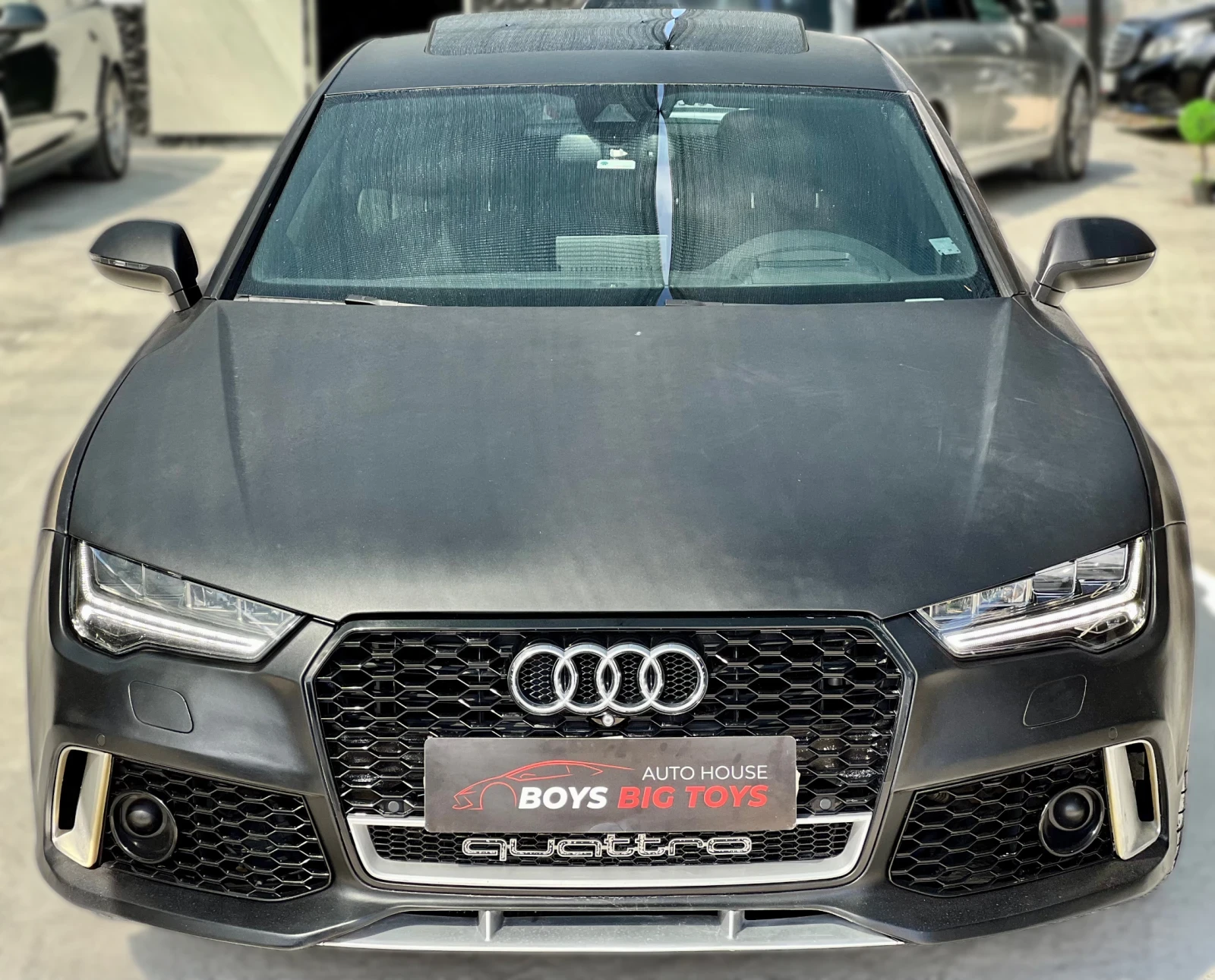 Audi A7 RS* S-Line* Distronik* HeadUP* Обдухване* Подгрев* - изображение 3