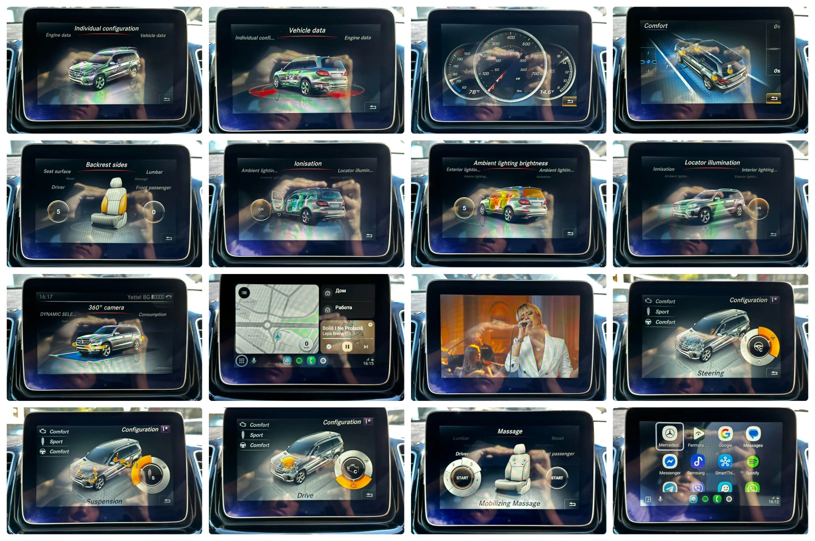 Mercedes-Benz GLS 500 4.7i V8 456HP AMG NIGHT PACK B&O HUD | Mobile.bg   13