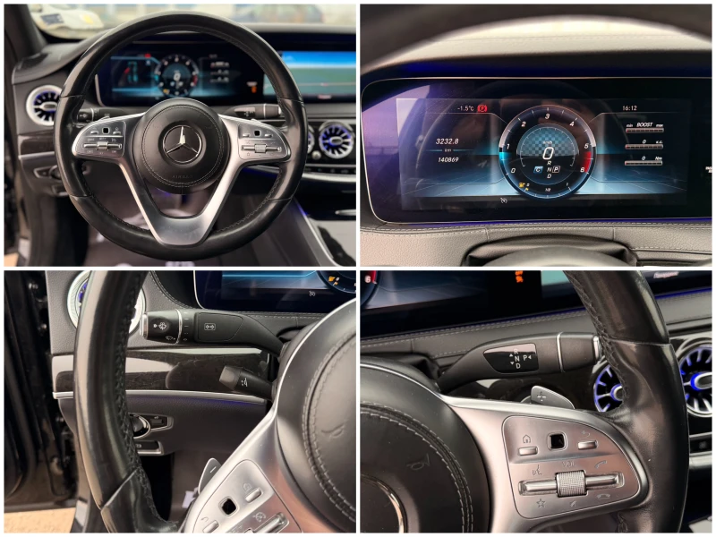 Mercedes-Benz S 350 d= Long= 9G-tronic= Keyless Go= 360* Камера= , снимка 15 - Автомобили и джипове - 53180011