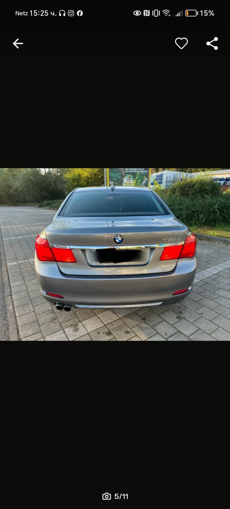 BMW 730, снимка 5 - Автомобили и джипове - 49091300