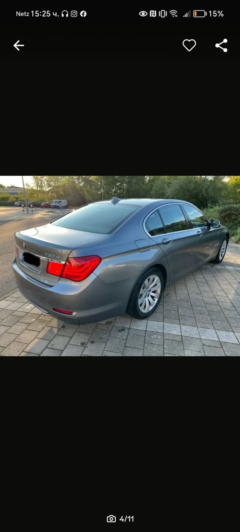 BMW 730, снимка 4 - Автомобили и джипове - 49091300