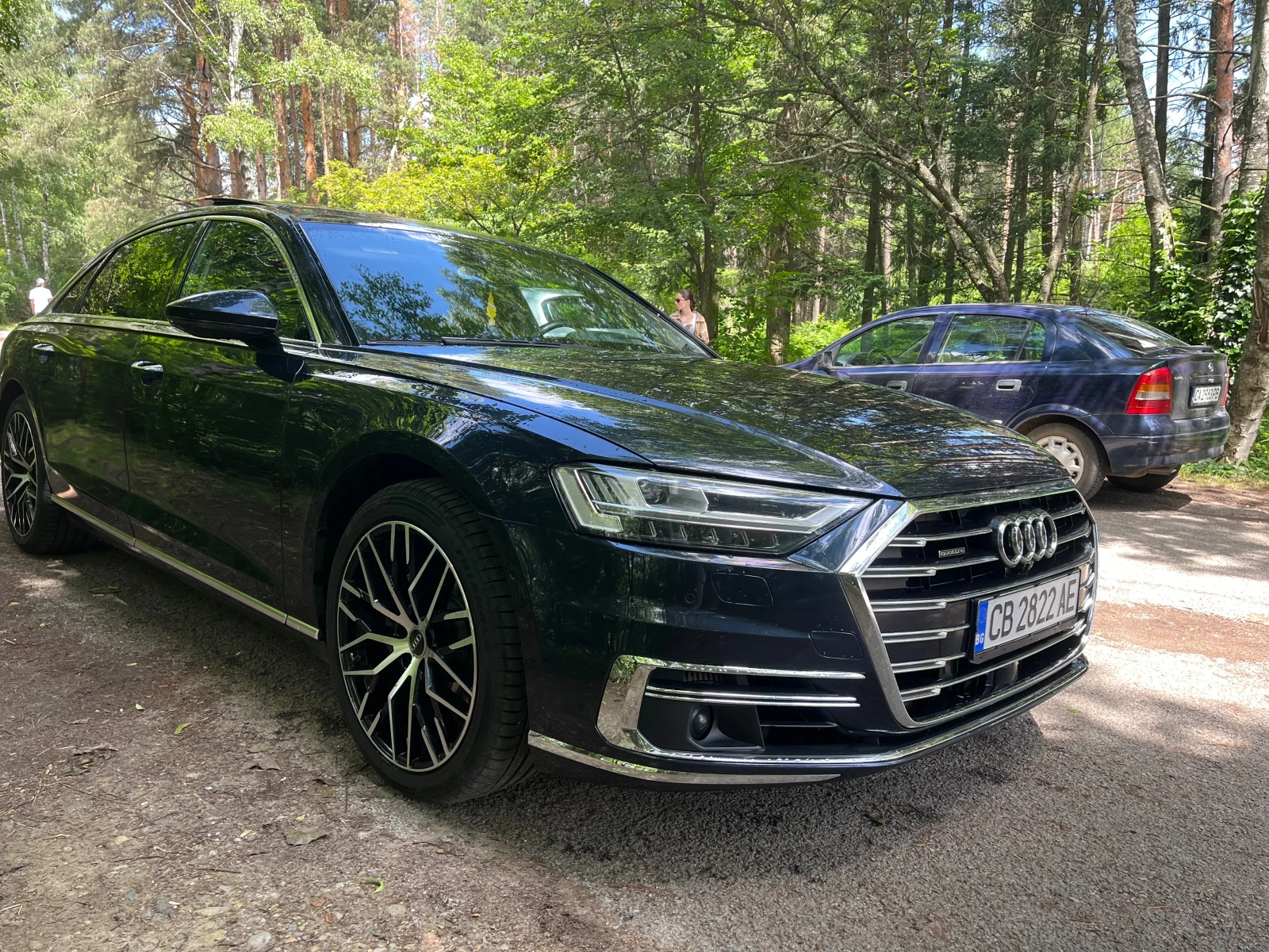 Audi A8 L 50 TDI FULL MATRIX VIRTUAL ОБДУХВАНЕ МАСАЖ 3хТV , снимка 8 - Автомобили и джипове - 54809696