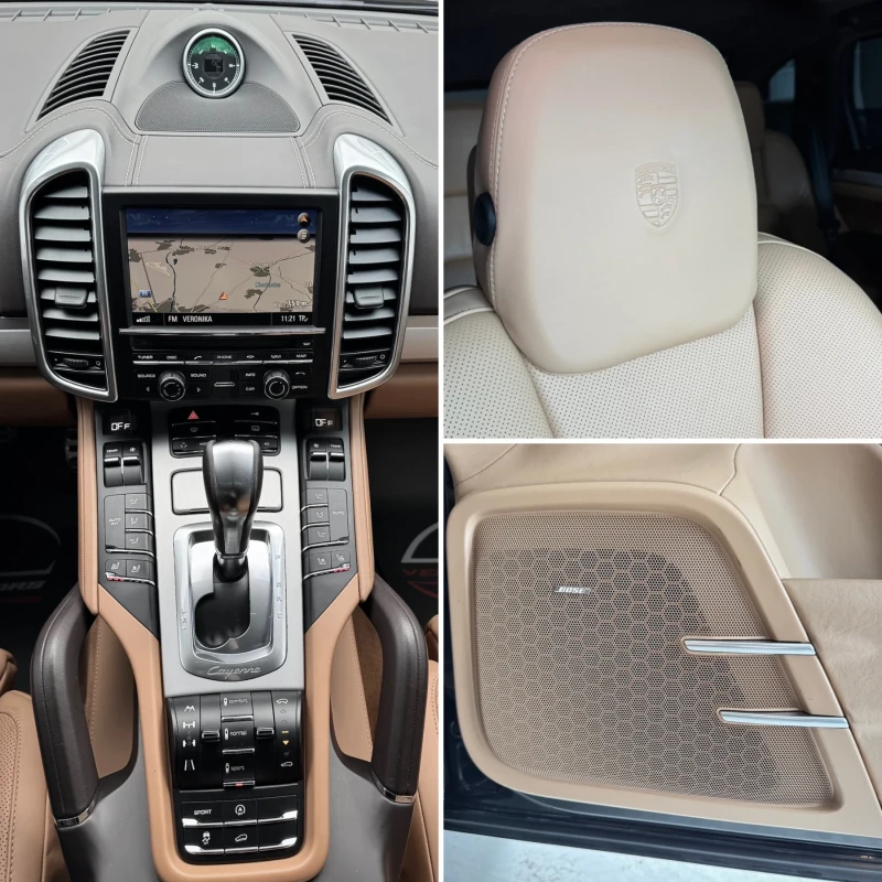 Porsche Cayenne TURBO / 500кс. 8ZF / 3xTV / BOSE / DISTRONIC / 21z, снимка 16 - Автомобили и джипове - 49349991