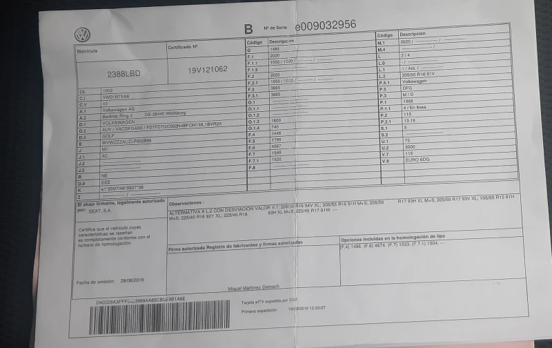 VW Golf Variant MK 7.5 Facelift/2.0 TDI 150 к.с/Full LED/Distronic, снимка 16 - Автомобили и джипове - 51947153