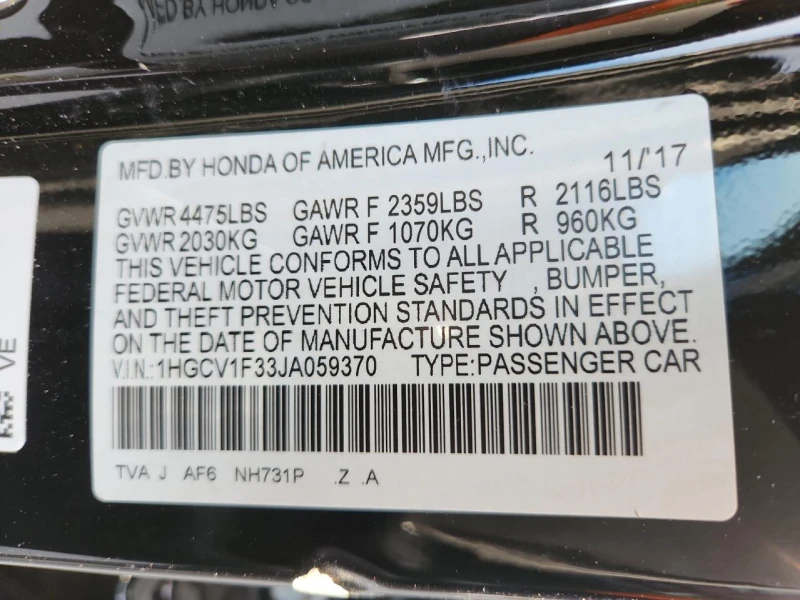 Honda Accord 1.5l Sport, снимка 12 - Автомобили и джипове - 53540693