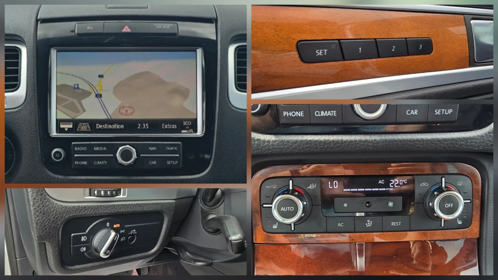 VW Touareg 3.0TDI-245к.с* LED* КОЖА* MEMO, снимка 12 - Автомобили и джипове - 55594076