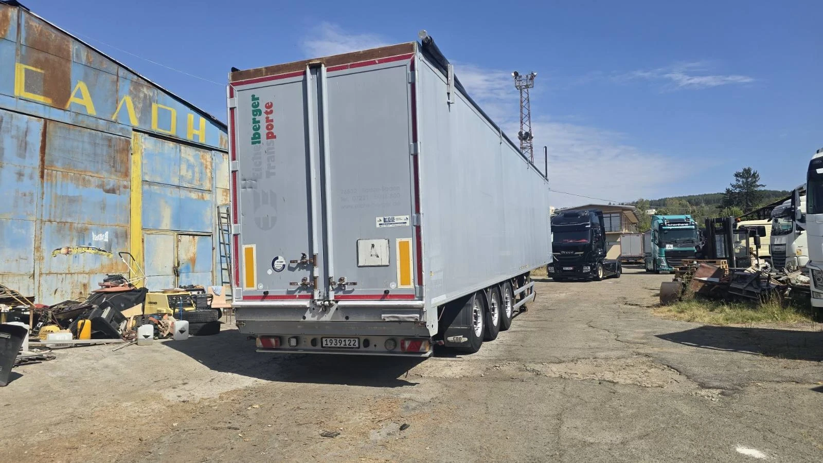Полуремарке Stas 92 куб. / тара 7600 кг. / електр. Брезент, снимка 3 - Ремаркета - 55903450