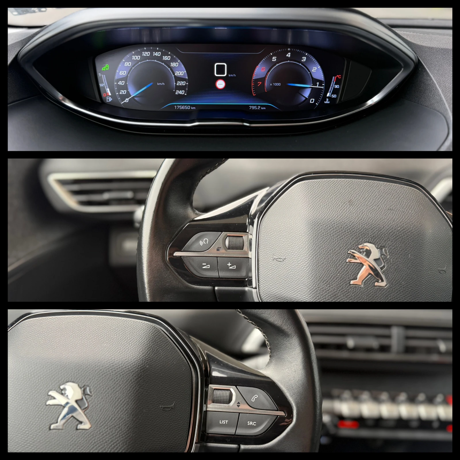 Peugeot 3008 6 МЕСЕЦА ГАРАНЦИЯ/GT Line 1.2i 130к.с Кожа/Подгрев, снимка 13 - Автомобили и джипове - 54081550