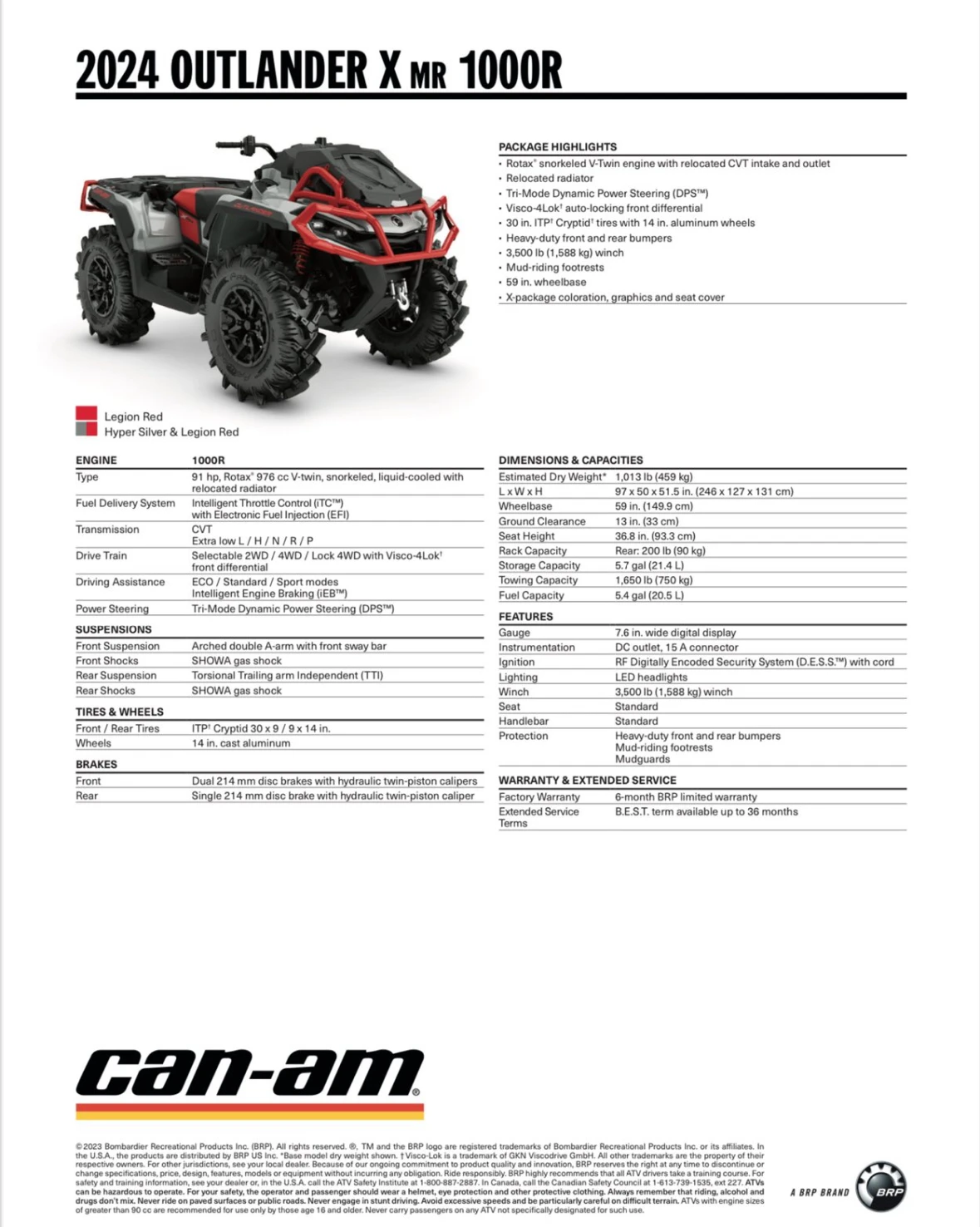 Can-Am Outlander XMR 1000R 04.2024 - изображение 9