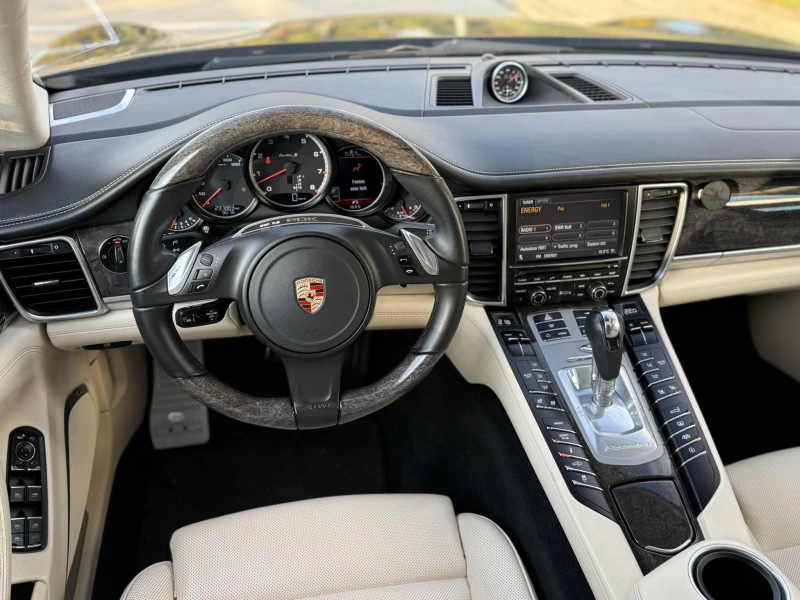 Porsche Panamera Ceramic KAТО НОВА TURBO S!, снимка 12 - Автомобили и джипове - 52570050