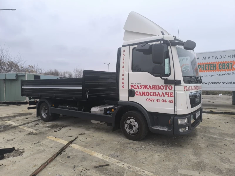 Man 8.180 Самосвал с кран, снимка 4 - Камиони - 53262406