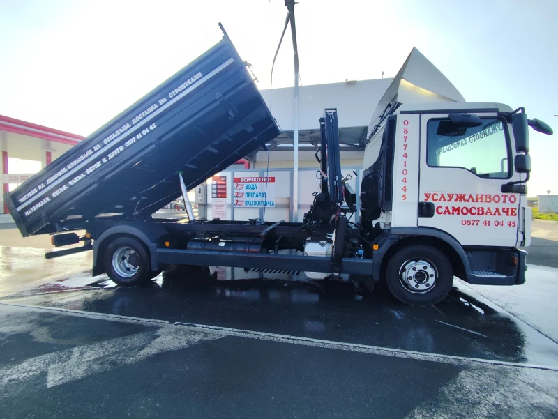 Man 8.180 Самосвал с кран, снимка 2 - Камиони - 53262406