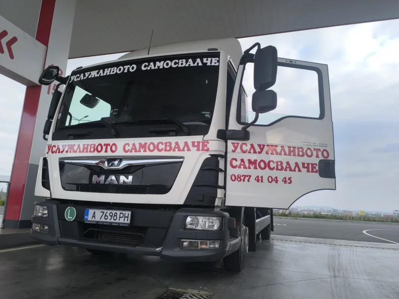 Man 8.180 Самосвал с кран, снимка 3 - Камиони - 53262406