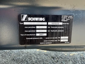 Бетон помпа Друга марка Schwing BP2800D, снимка 9