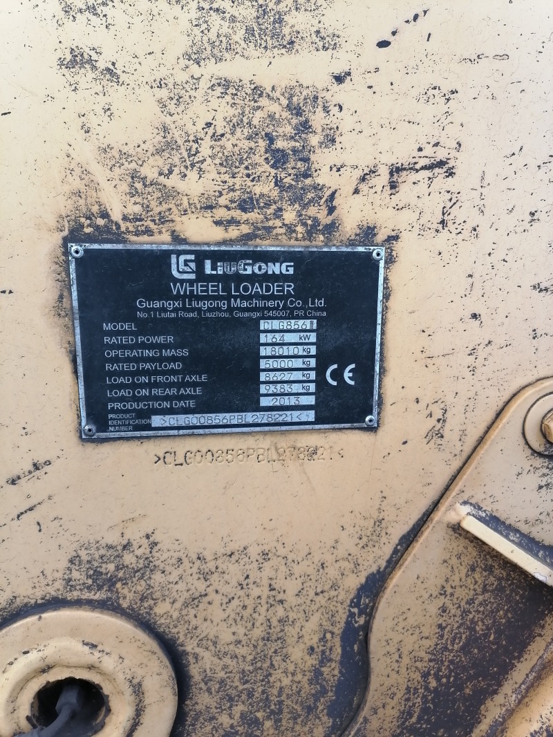 Челен товарач LiuGong CLG 856 III, снимка 2 - Индустриална техника - 46123395