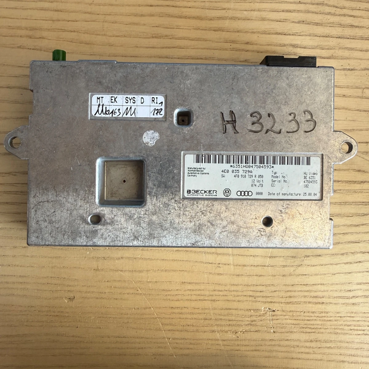 Модул MMI 2G за Audi A6A8Q7 4E0035729A 4F0910729R-3233