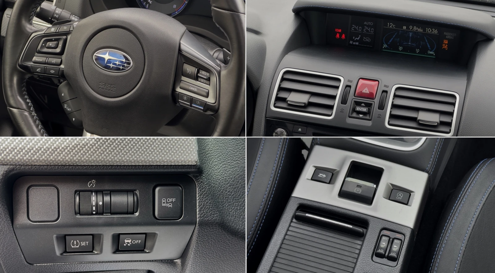 Subaru Levorg 1.6GT-S AWD Autom.Кожа Подгрев KeyLessGo Асистенти, снимка 10 - Автомобили и джипове - 54581868