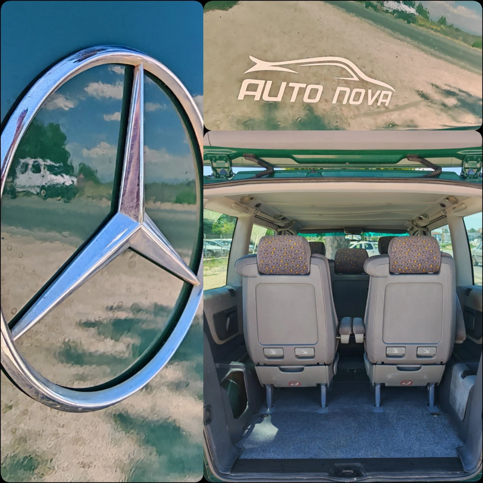Mercedes-Benz V 220 2.2 ДИЗЕЛ 122 К.С. 7МЕСТА! УНИКАЛНО СЪСТОЯНИЕ , снимка 14 - Бусове и автобуси - 55232995