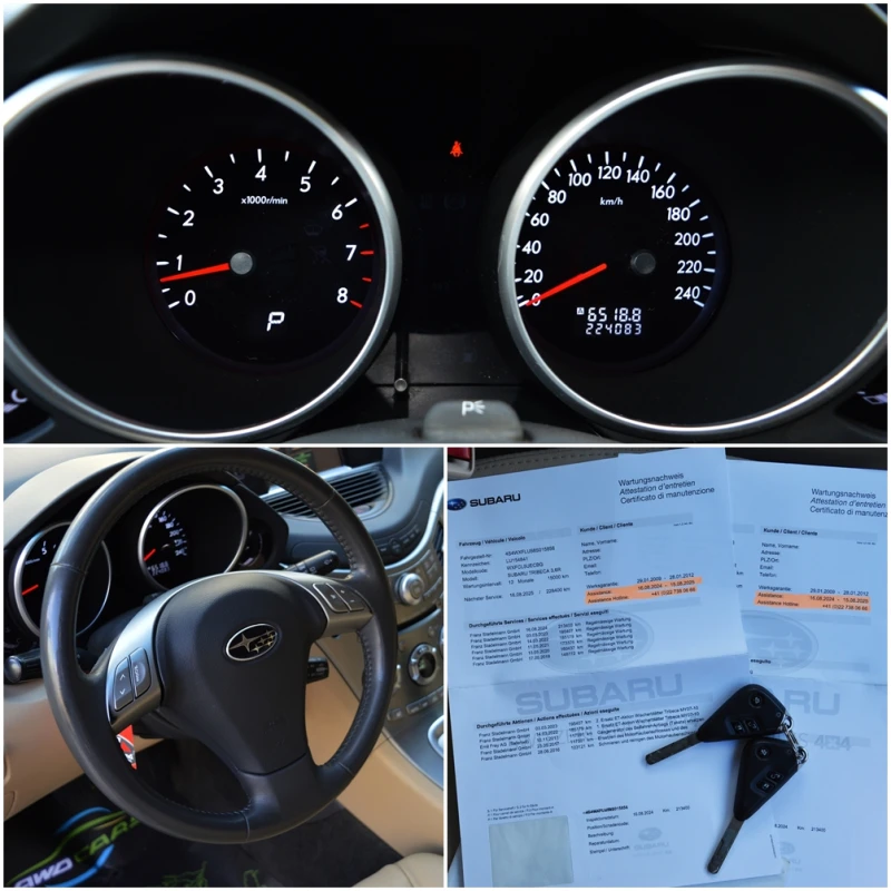 Subaru B10 Tribeka 3.6i AWD 7 МЕСТА ШВЕЙЦАРИЯ, снимка 9 - Автомобили и джипове - 52212884