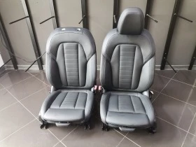 НОВ К-т Sport Салон BMW i4 G26 M50 Черна Кожа Сив Шев Leather Vernasca, снимка 1 - Части - 47671230