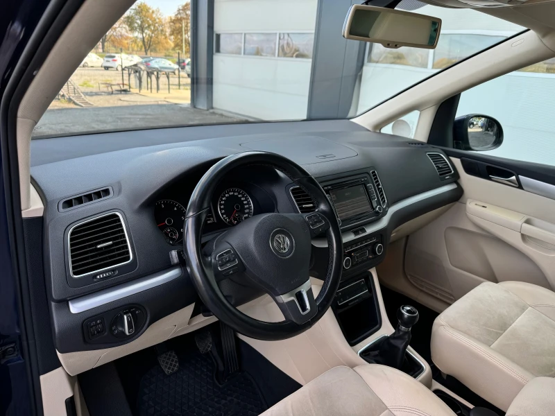 VW Sharan 2.0 TDI 7 МЕСТА EURO 5, снимка 10 - Автомобили и джипове - 47609759