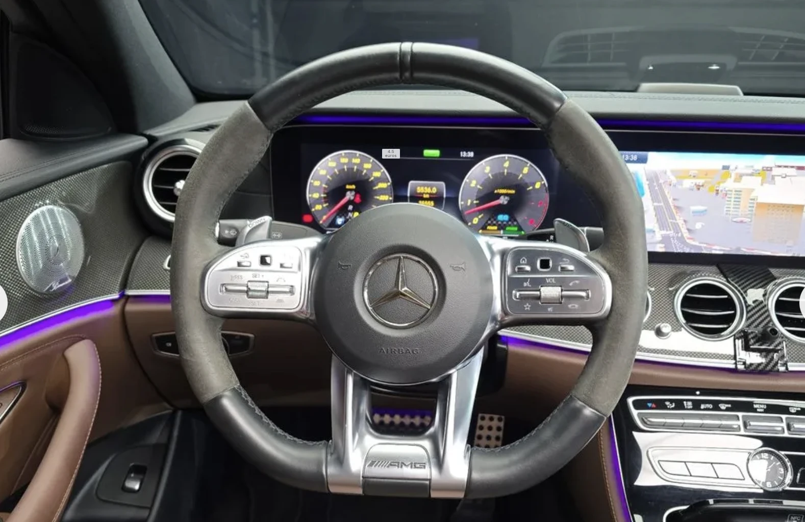 Mercedes-Benz E 53 AMG 4MATIC PLUS* Подгрев* ОБДУХВАНЕ* 360* HUD* Blind S, снимка 11 - Автомобили и джипове - 54222248