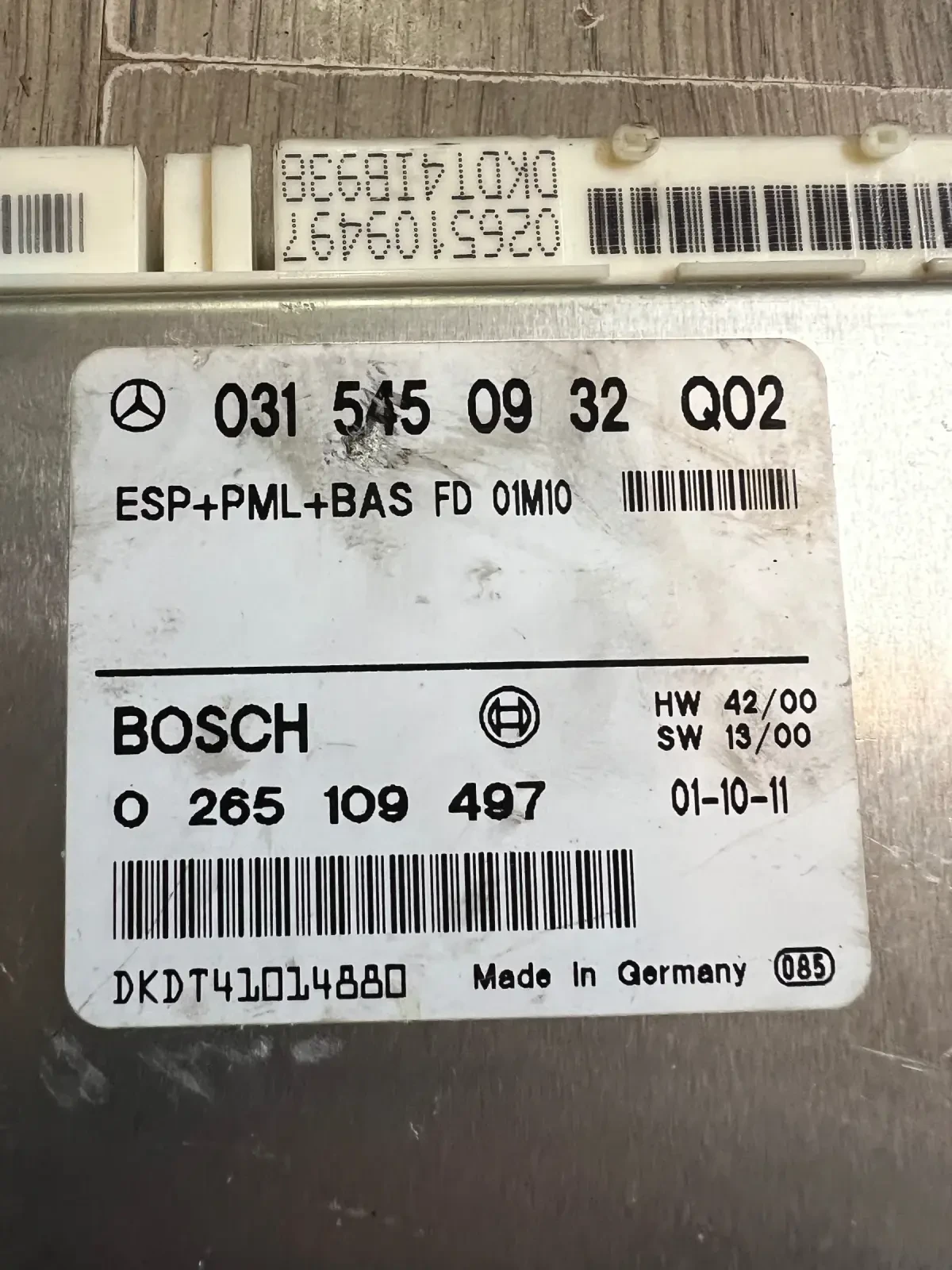 0315450932 ESP ����� �� Mercedes S-Class W220  0265109497 031 545 09 32 Q02  0 265 109 497 | Mobile.bg � ����������� 1