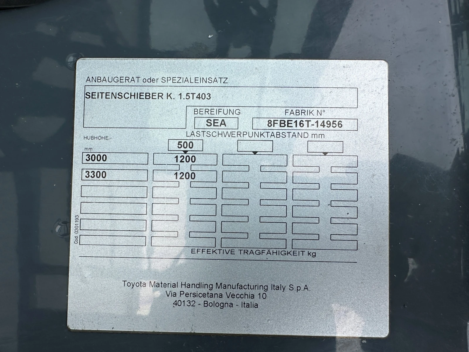Електрокар Toyota 8FBЕ16T, снимка 12 - Индустриална техника - 54564635