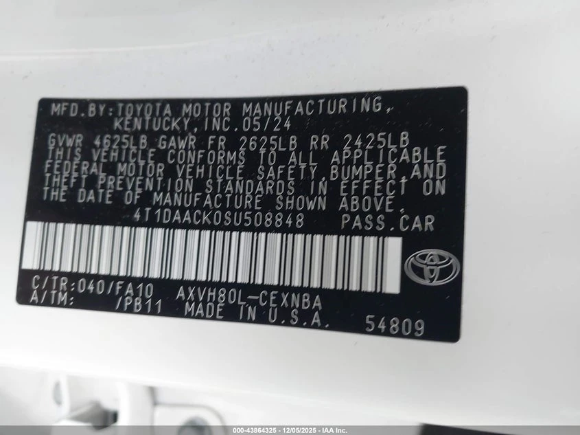 Toyota Camry LE * КРАЙНА ЦЕНА* CARFAX, снимка 9 - Автомобили и джипове - 54490857