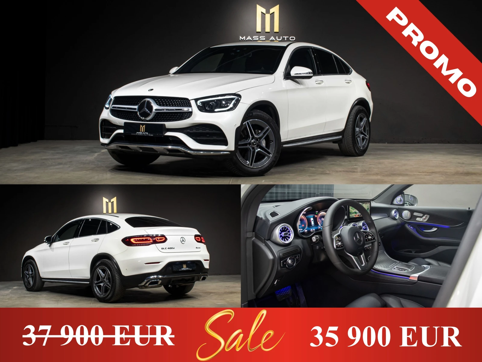 Mercedes-Benz GLC 400 d/Coupe/AMG/4Matic/ПълнаСервизнаИстория