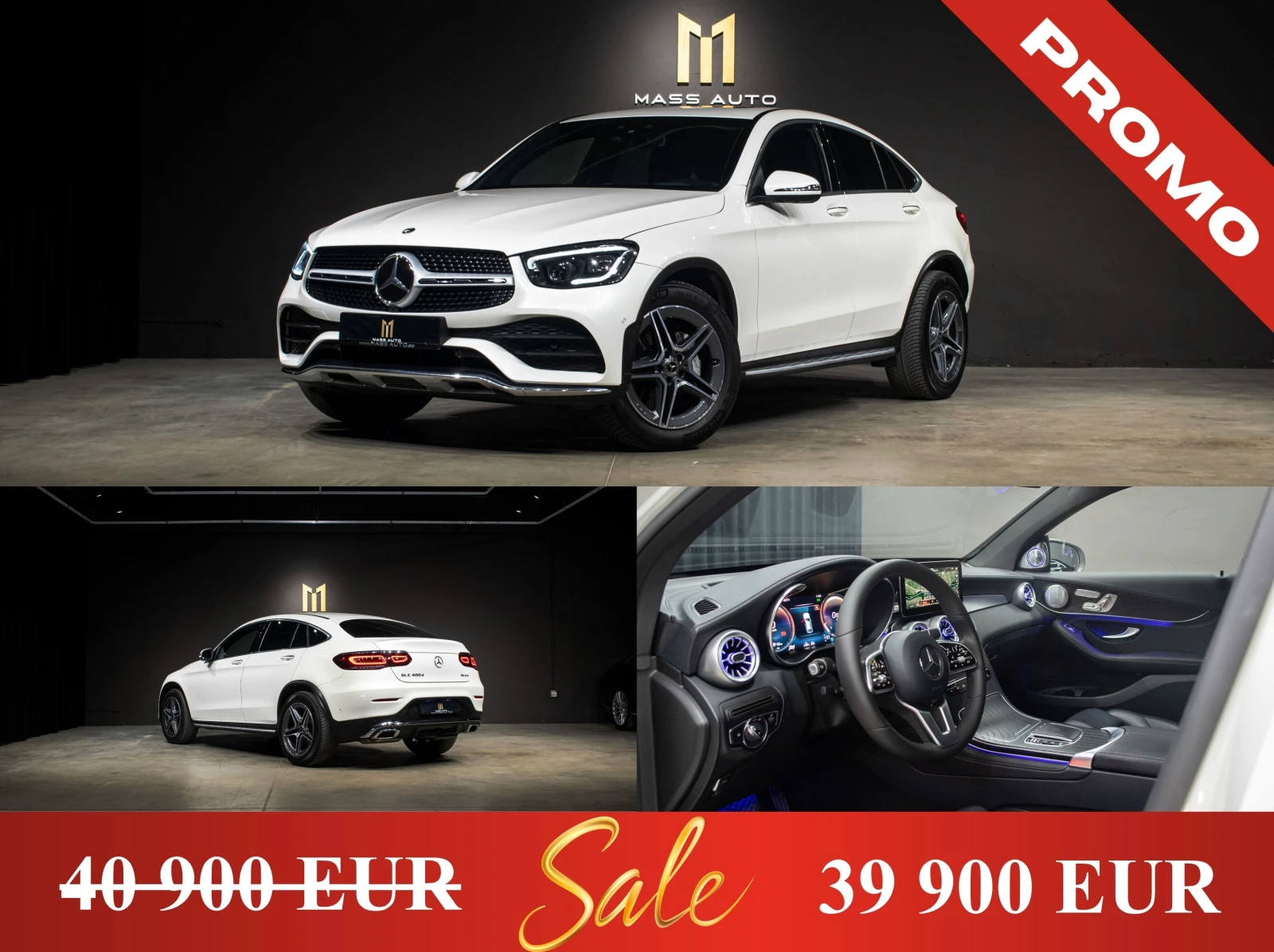 Mercedes-Benz GLC 400 d/Coupe/AMG/4Matic/ПълнаСервизнаИстория