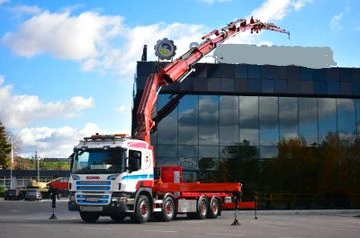 Scania R 520  КРАН  FASSI - 33.5 метра, снимка 1 - Камиони - 48075447