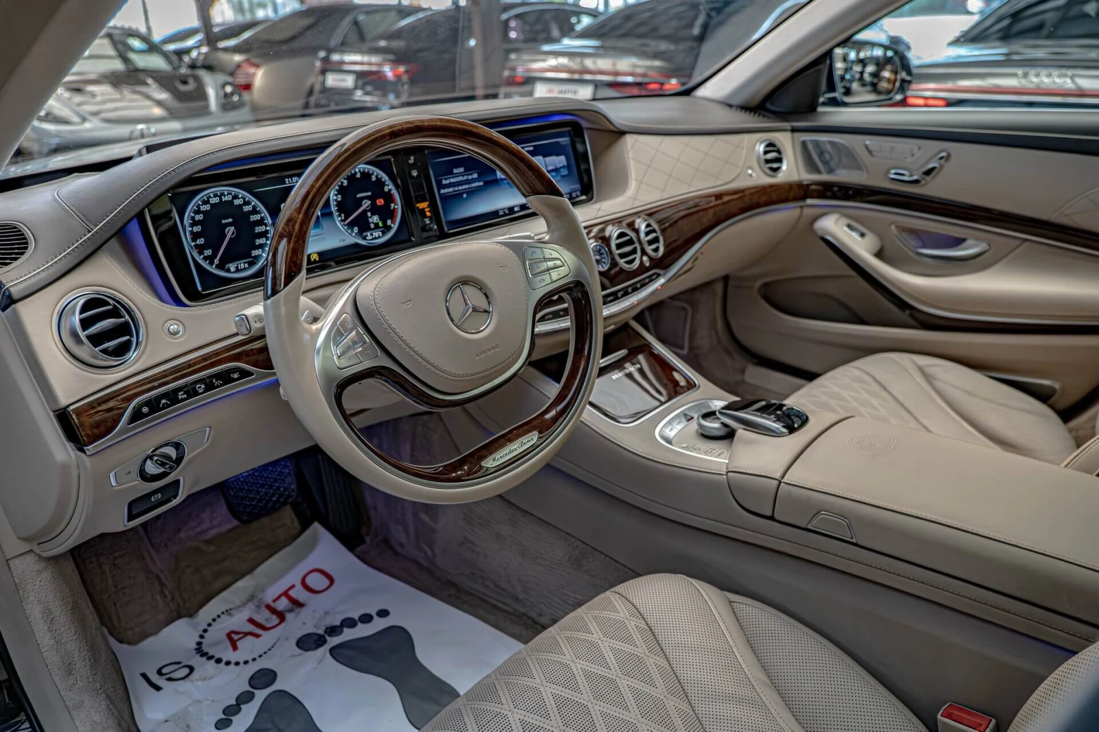 Mercedes-Benz S 500 Maybach/RSE/Burmester/Обдухване/Дистроник/Exclusiv, снимка 7 - Автомобили и джипове - 54937419