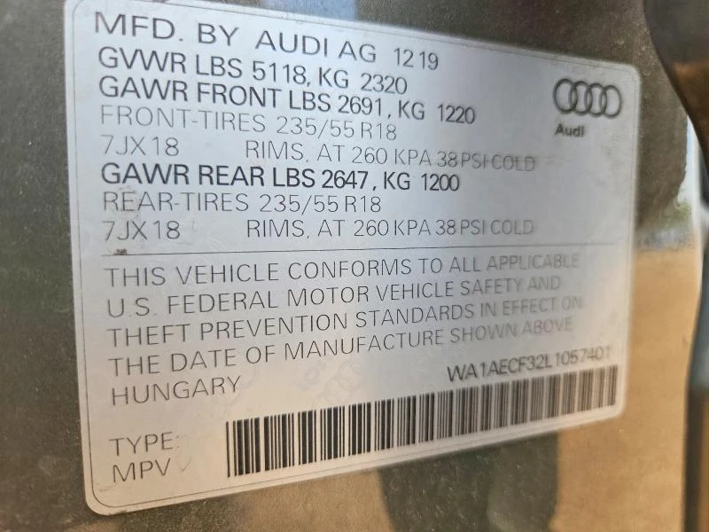 Audi Q3 Кожа / Ел. седалки / ПРОГНОЗНА ЦЕНА до БГ, снимка 12 - Автомобили и джипове - 55601492
